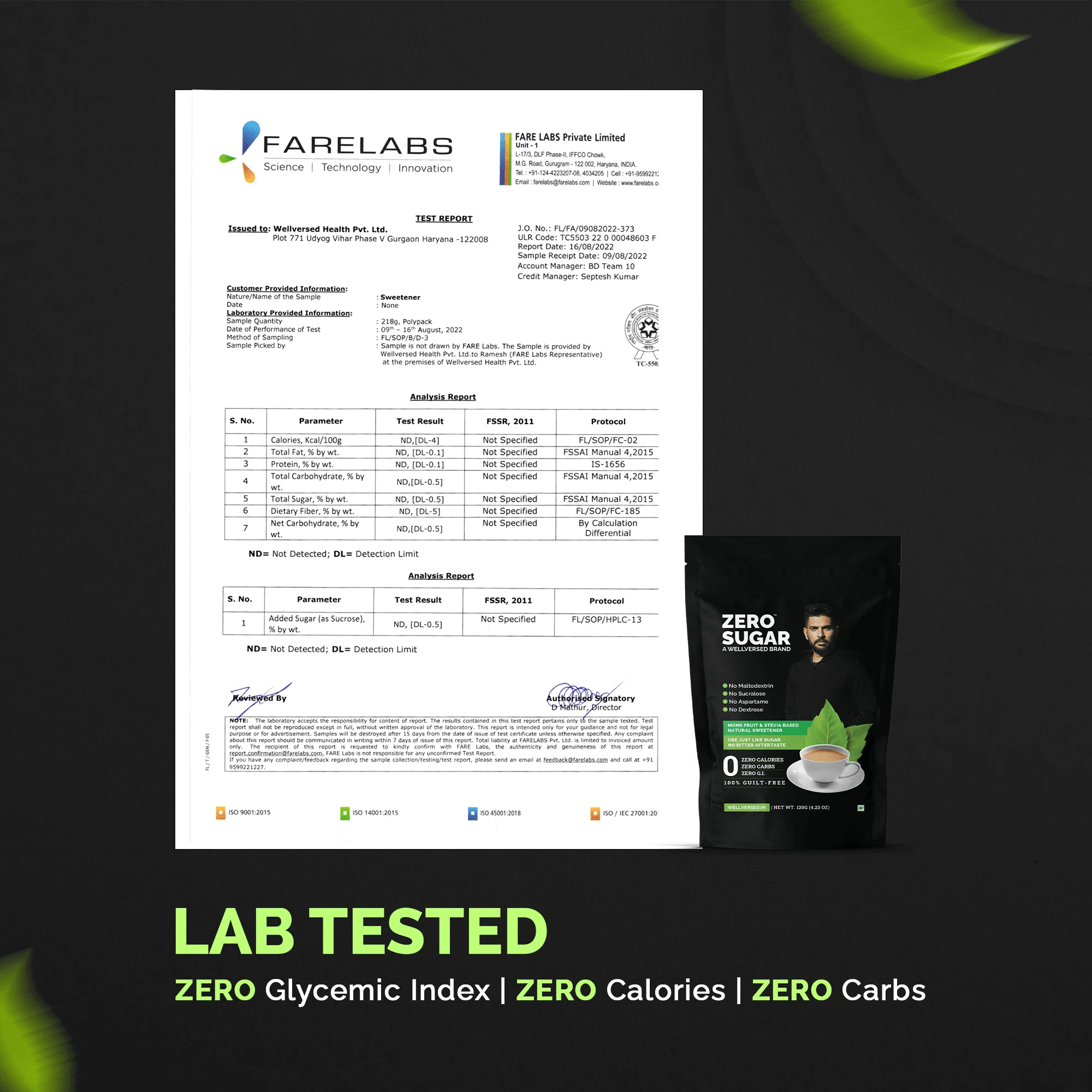 Zero Sugar - Stevia & Monkfruit Sweetener | Natural Sweetener - 125g - Image 3