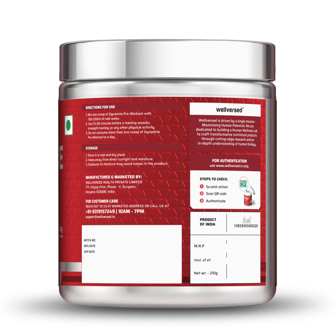 Dynamite Pre-Workout (210g, 15 Servings) | Berry Burst - Image 3