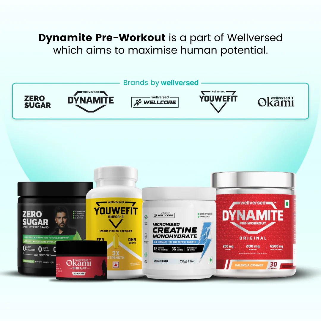 Dynamite Pre-Workout (210g, 15 Servings) | Fruit Blast - Image 9