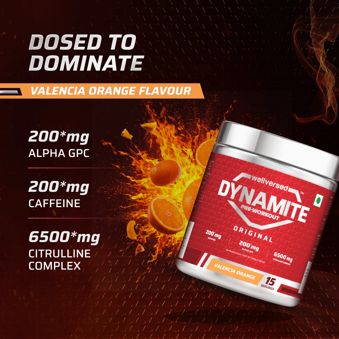 Dynamite Pre-Workout | Valencia Orange - (210g, 15 Servings) - Image 8