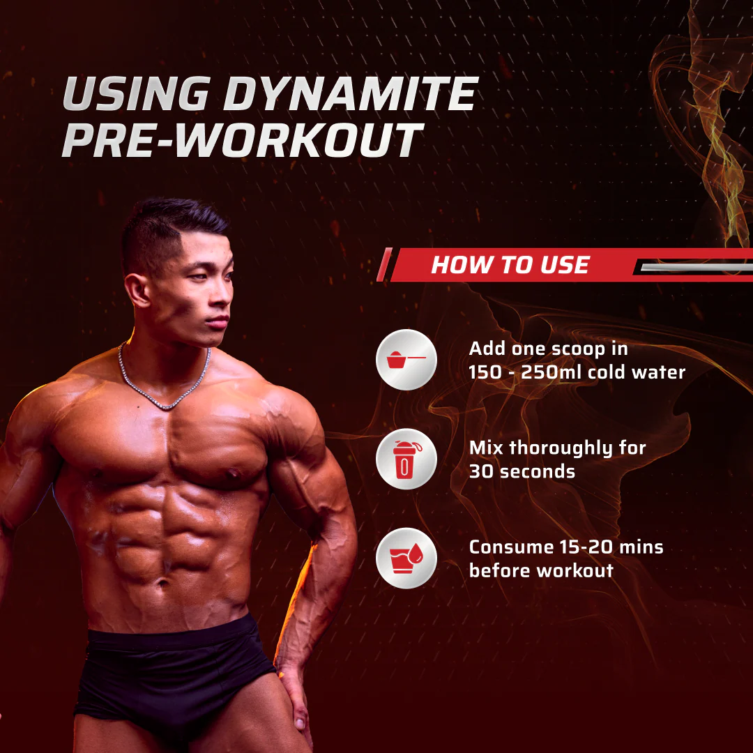 Dynamite Pre-Workout (210g, 15 Servings) | Watermelon Ice - Image 6