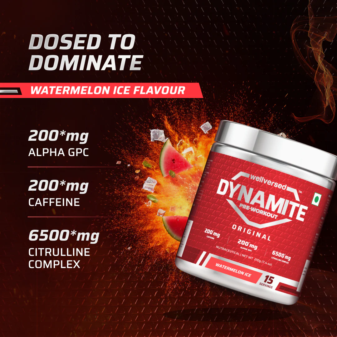 Dynamite Pre-Workout (210g, 15 Servings) | Watermelon Ice - Image 7