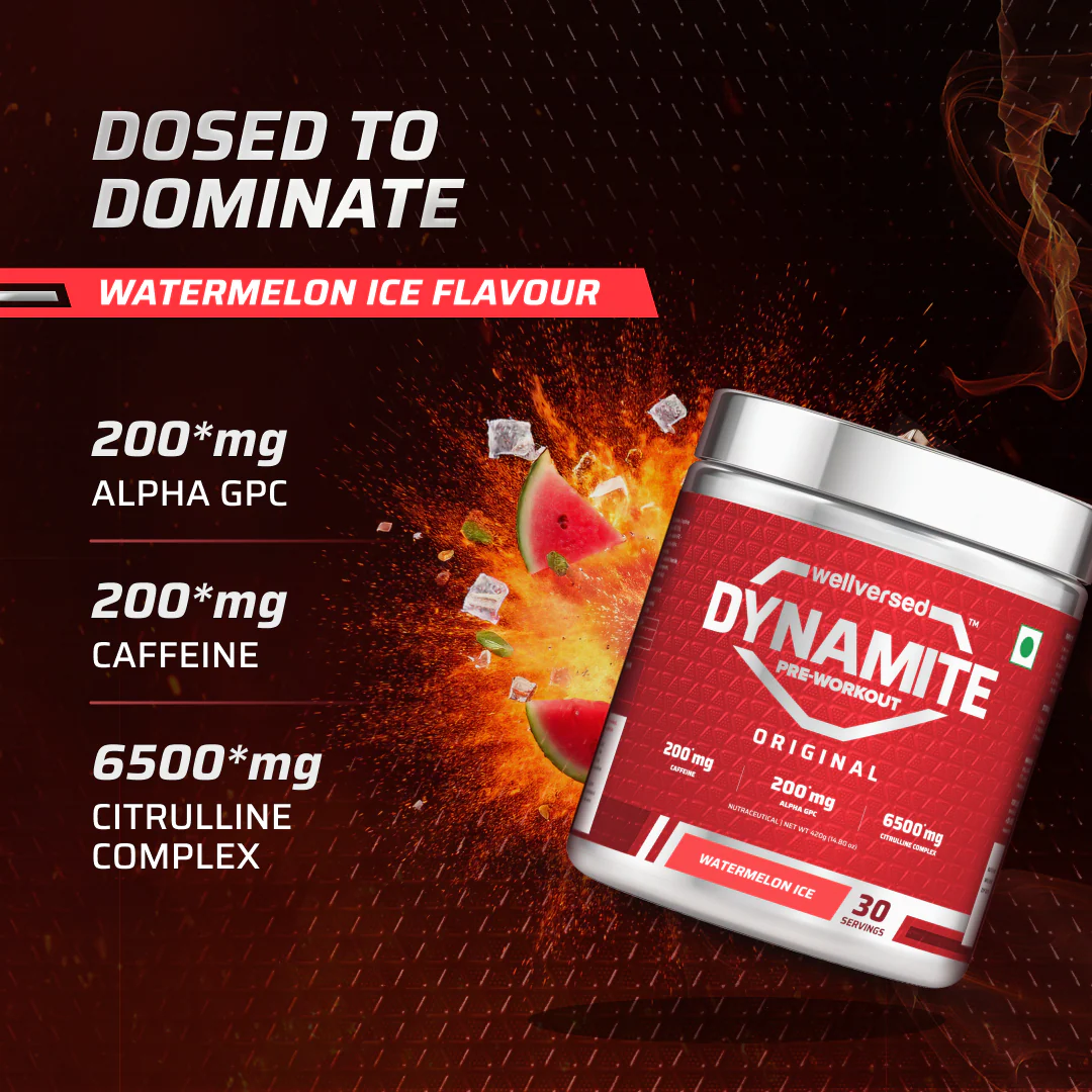 Dynamite Pre-Workout (420g, 30 Servings) | Watermelon Ice - Image 7