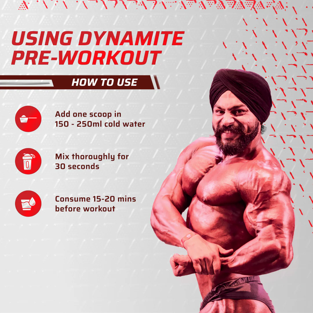 Dynamite Pre-Workout Caffeine Free (390g, 30 Servs) | Green Apple - Image 6
