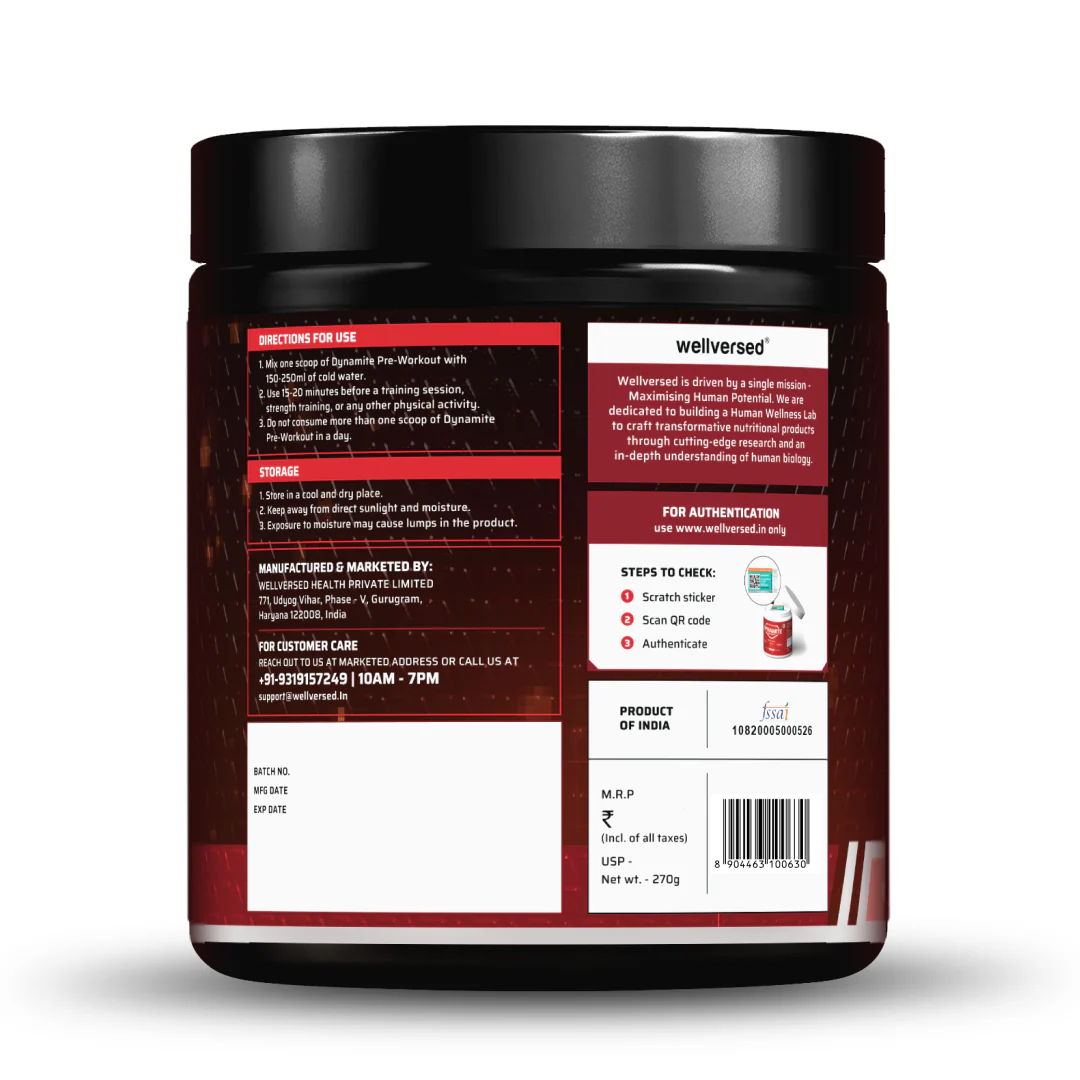 Dynamite Pre-Workout EXTREME (270g, 15 Servings) | Chilli Guava - Image 3