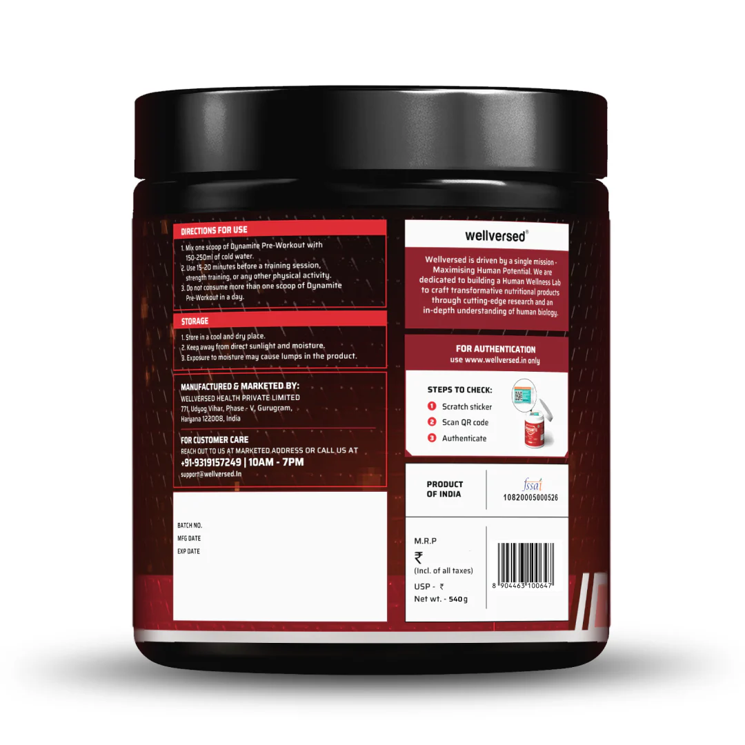 Dynamite Pre-Workout EXTREME (540g, 30 Servings) | Chilli Guava - Image 3