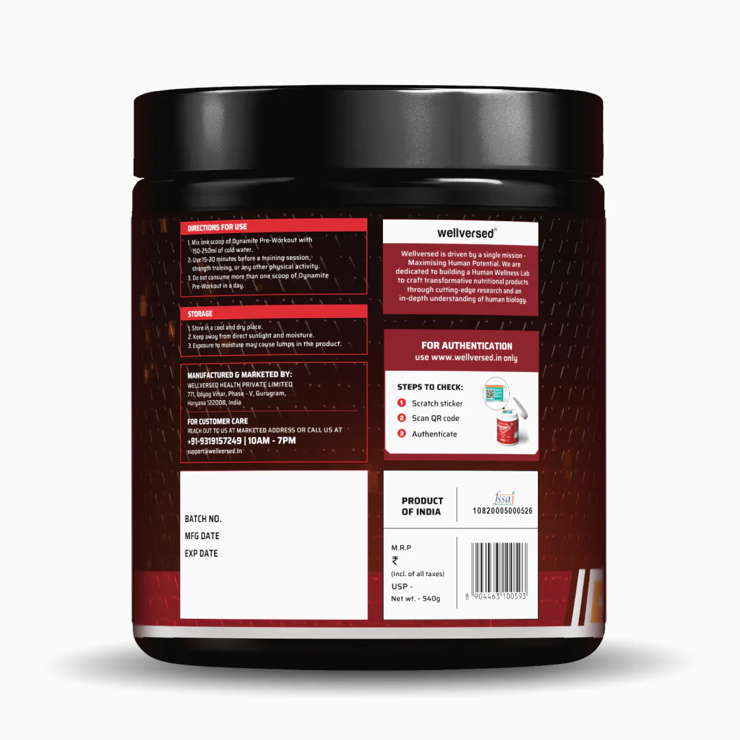 Dynamite Pre-Workout EXTREME (540g, 30 Servings) | Valencia Orange - Image 3
