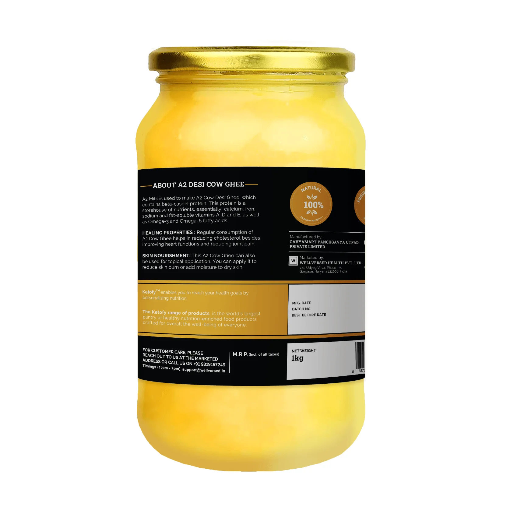 Ketofy - A2 Desi Cow Ghee (1kg) - Image 3