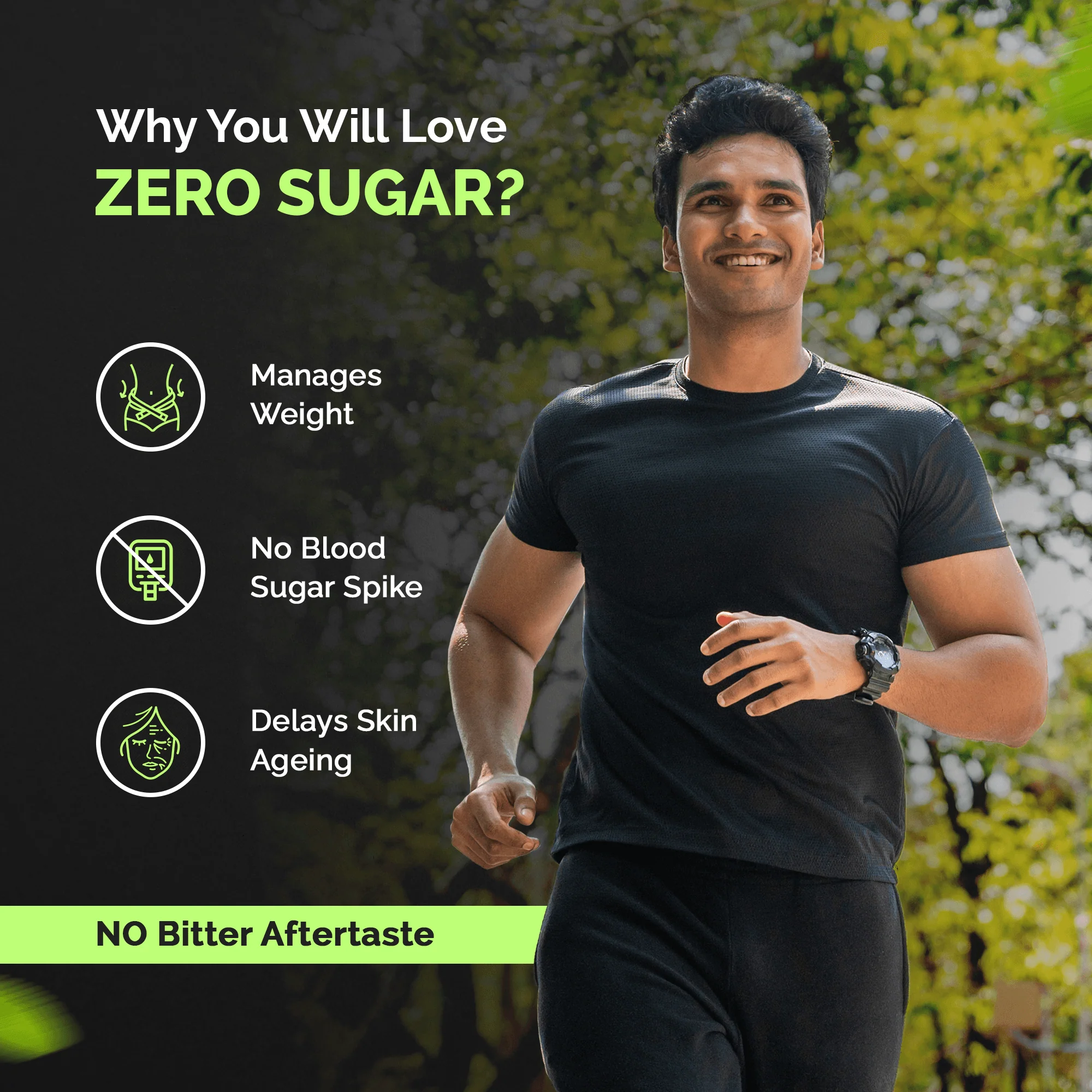 Zero Sugar - Stevia & Monkfruit Sweetener | Natural Sweetener - 400g * 2 - Image 4