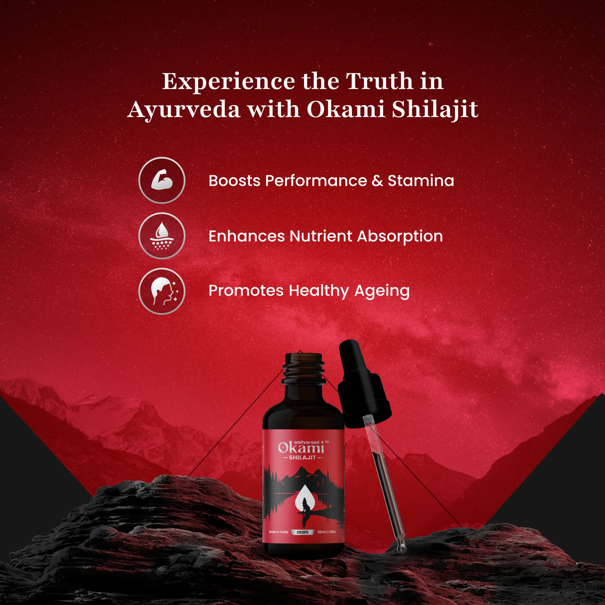 Okami Himalayan Shilajit Drops - 30 servings - Image 4