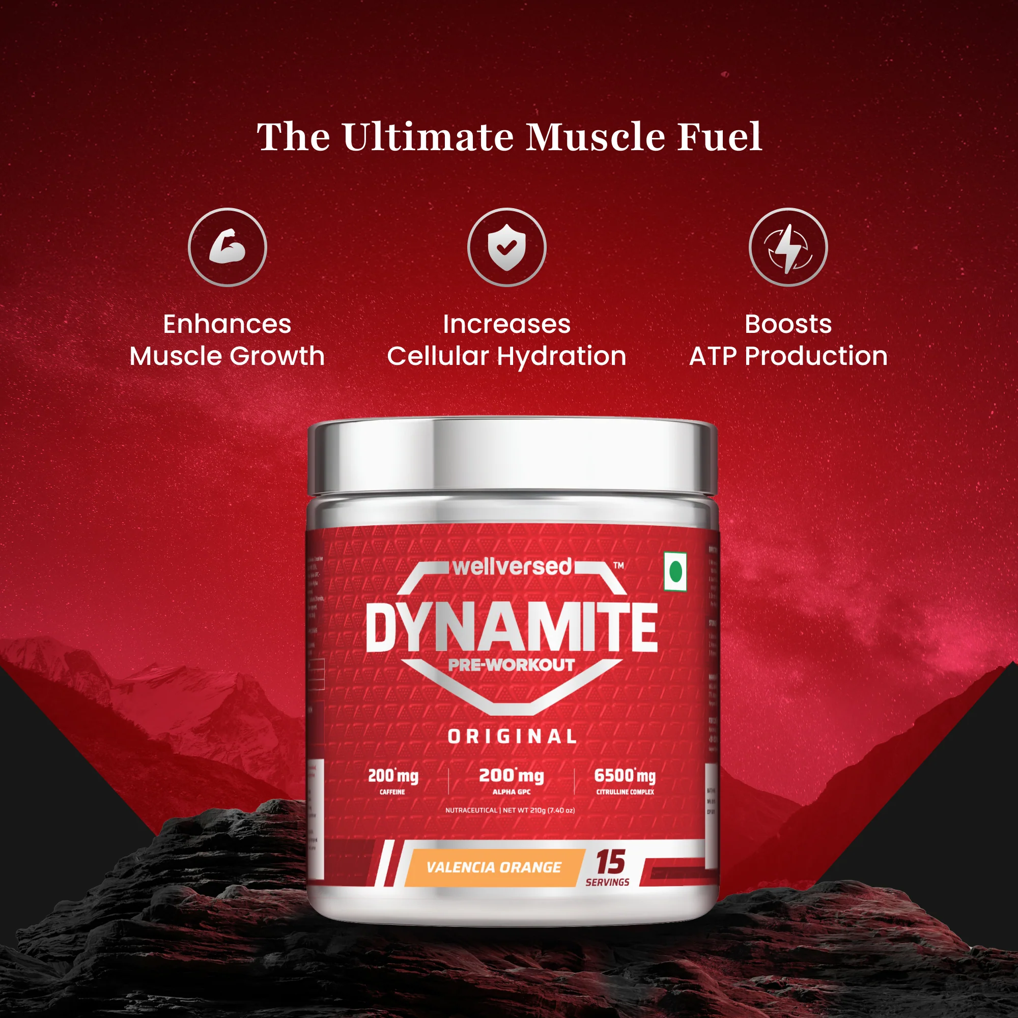 Dynamite Pre-Workout (210g, 15 Servings, Valencia Orange) + Okami Shilajit Resin (20g) - Image 6