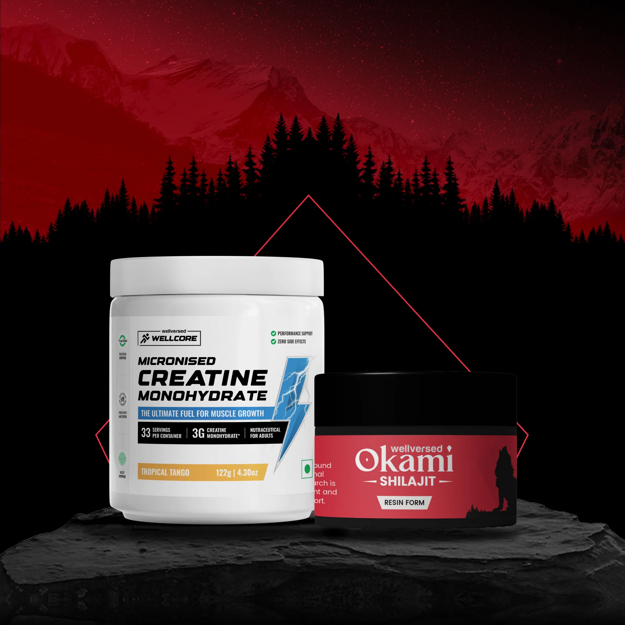 Wellcore Creatine (33 Servings, Tropical Tango) + Okami Shilajit Resin (20g) - Image 6