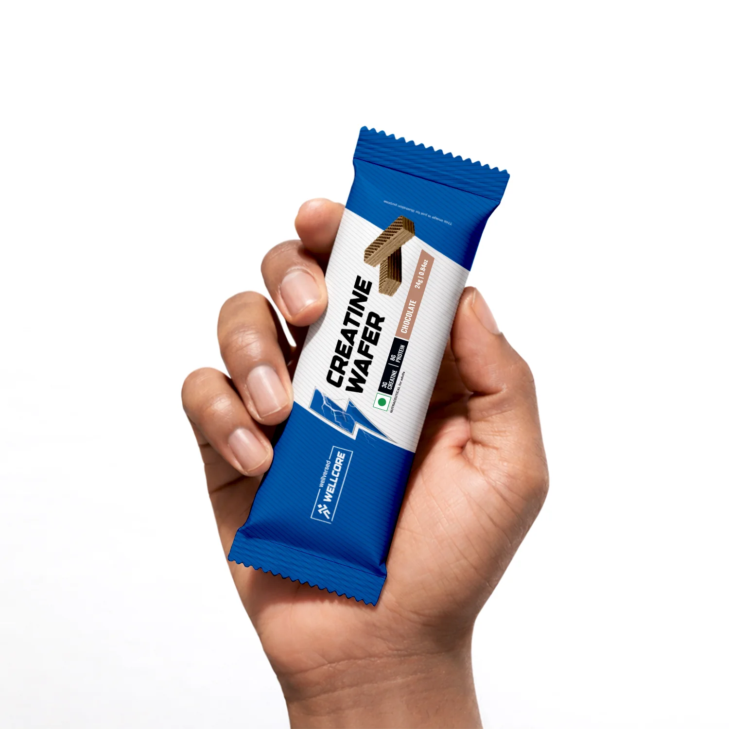 Wellcore - Creatine Wafer Bar | Chocolate Flavour (Pack of 10) - Image 3