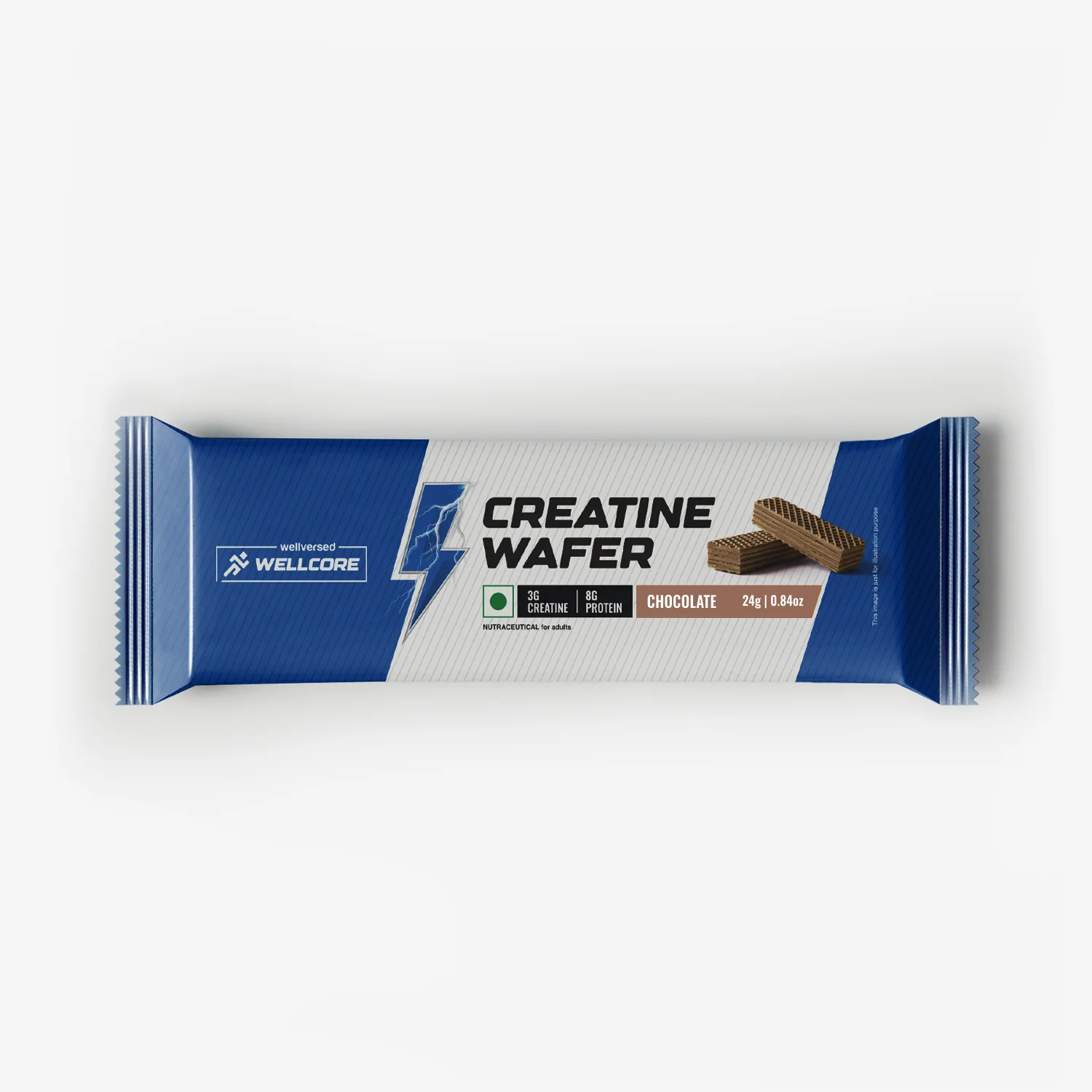 Wellcore - Creatine Wafer Bar | Chocolate Flavour (Pack of 10) - Image 4