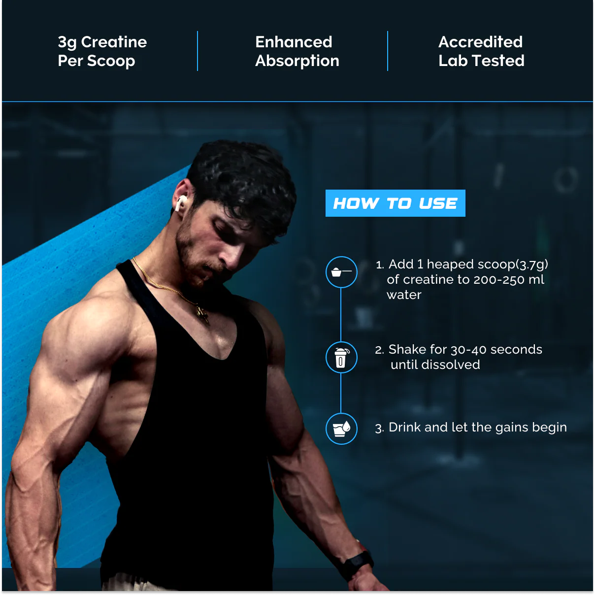 Wellcore - Pure Micronised Creatine Monohydrate | Kiwi Kick (122g, 33 servings) - Image 6