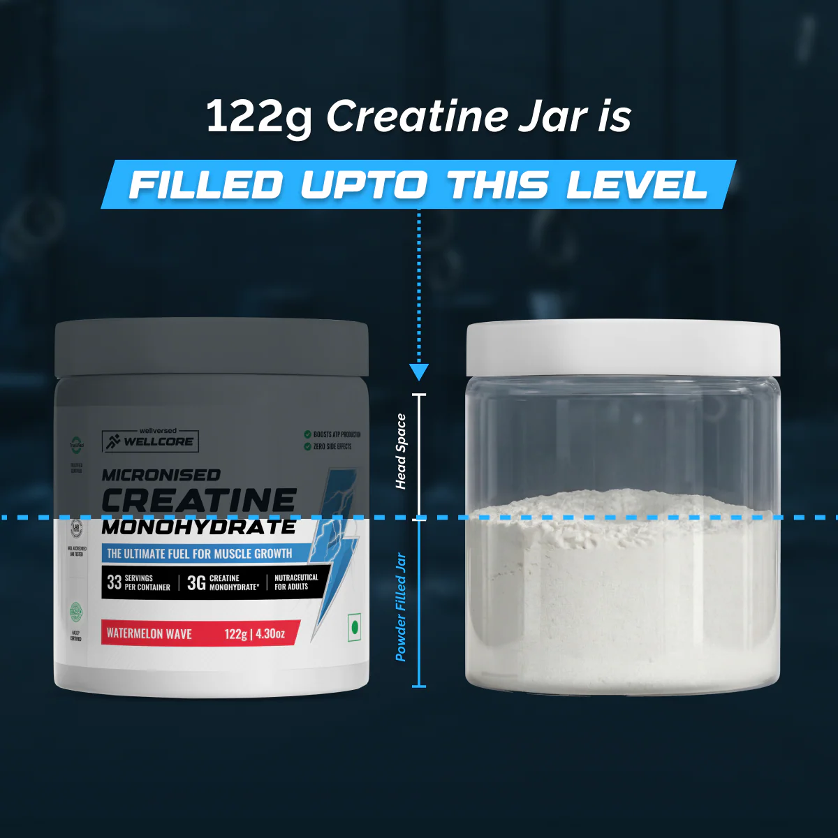 Wellcore - Pure Micronised Creatine Monohydrate | Watermelon Wave (122g, 33 servings) - Image 9
